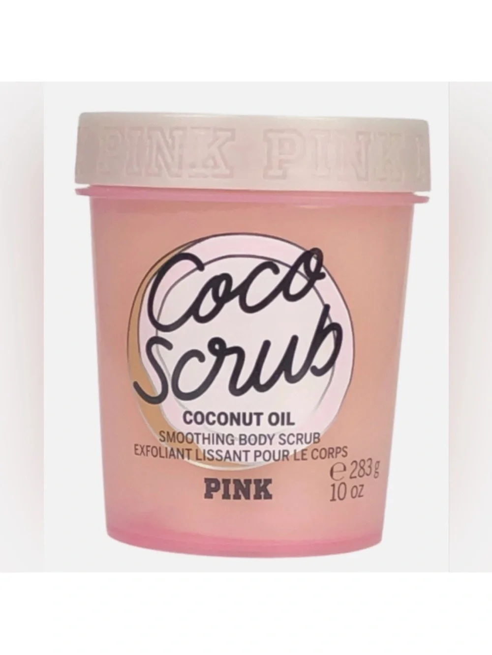 PINK Victoria's Secret Coco Scrub Coconut Oil Smoothing Body Scrub - Light Pink